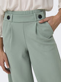 JDY Geggo Wide Fit Elasticated Trousers 30" Leg-GREEN - Borderland Muff