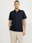 Jack & Jones Crodney Short Sleeved Polo-NIGHT SKY - Borderland Muff