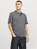 Jack & Jones Crodney Short Sleeved Polo-GREY - Borderland Muff