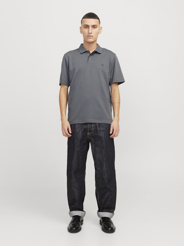 Jack & Jones Crodney Short Sleeved Polo-GREY - Borderland Muff