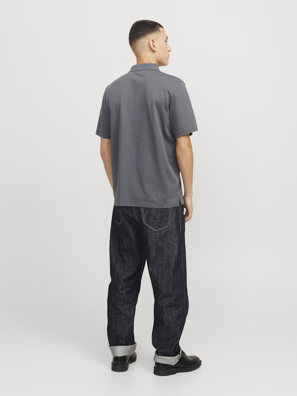 Jack & Jones Crodney Short Sleeved Polo-GREY - Borderland Muff