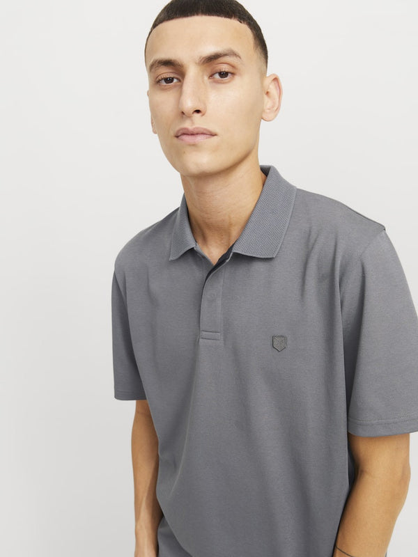 Jack & Jones Crodney Short Sleeved Polo-GREY - Borderland Muff