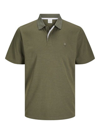 Jack & Jones Crodney Short Sleeved Polo-OLIVE - Borderland Muff