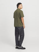 Jack & Jones Crodney Short Sleeved Polo-OLIVE - Borderland Muff