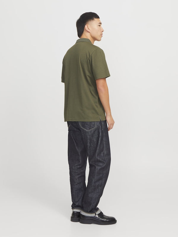 Jack & Jones Crodney Short Sleeved Polo-OLIVE - Borderland Muff