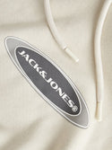Jack & Jones Mens Pacer Relaxed Fit Casual Hoodie-MOONBEAM - Borderland Muff