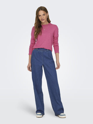 JDY Geggo High Waist Wide Fit Jeans 32" Leg - Borderland Muff