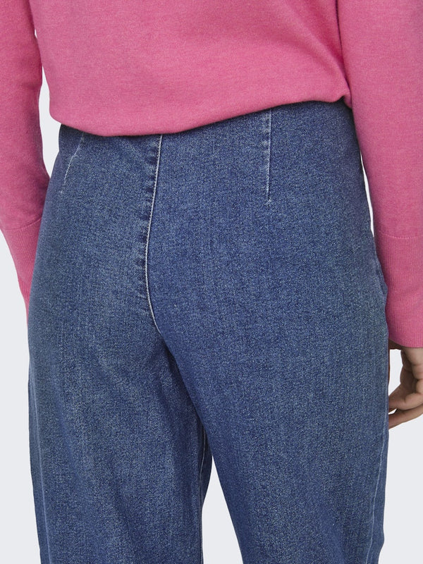 JDY Geggo High Waist Wide Fit Jeans 32" Leg - Borderland Muff