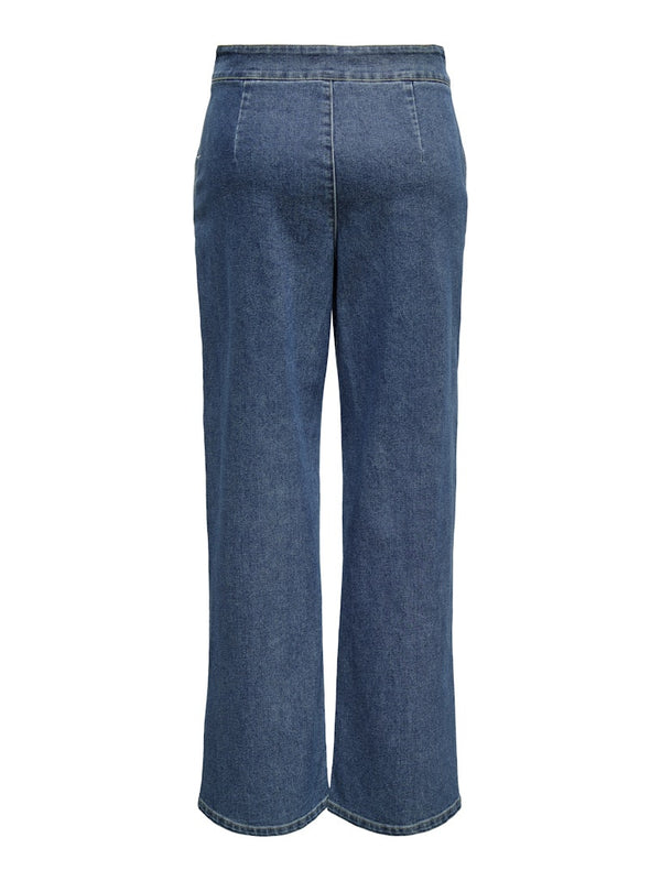 JDY Geggo High Waist Wide Fit Jeans 32" Leg - Borderland Muff