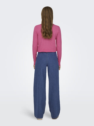 JDY Geggo High Waist Wide Fit Jeans 34" Leg - Borderland Muff