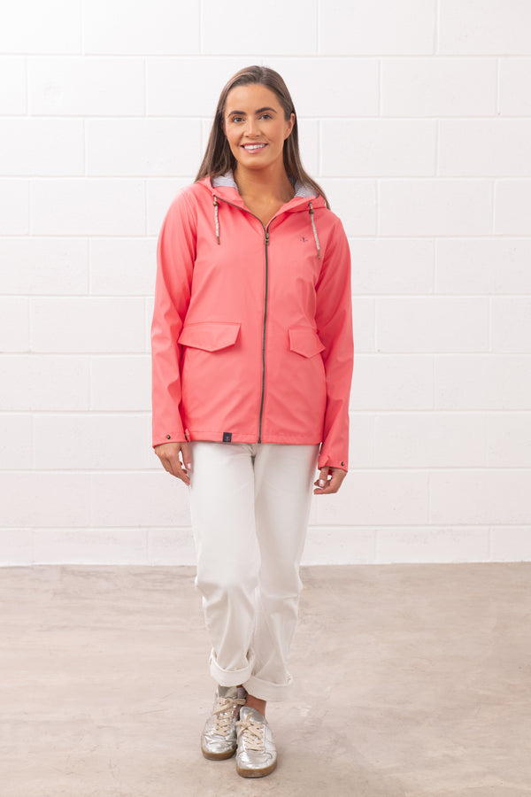 Lighthouse Ladies Lucy Waterproof Windproof Jacket-CORAL - Borderland Muff