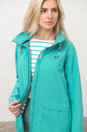 Lighthouse Ladies Short Beachcomber II Waterproof Breathable Jacket-SOFT TEAL - Borderland Muff