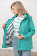 Lighthouse Ladies Short Beachcomber II Waterproof Breathable Jacket-SOFT TEAL - Borderland Muff