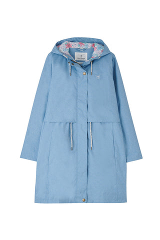 Lighthouse Ladies Pippa 3/4 Waterproof Breathable Jacket-SOFT DENIM - Borderland Muff