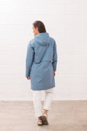 Lighthouse Ladies Pippa 3/4 Waterproof Breathable Jacket-SOFT DENIM - Borderland Muff