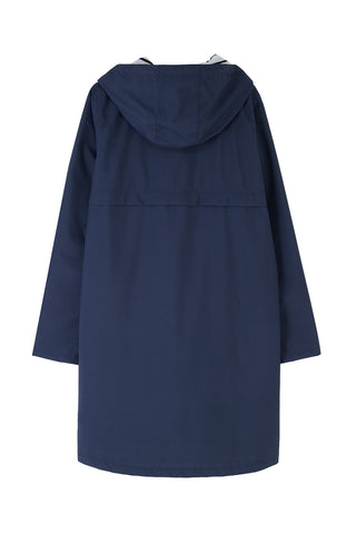 Lighthouse Ladies Long Beachcomber II Waterproof Breathable Jacket-NAVY - Borderland Muff