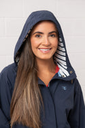 Lighthouse Ladies Long Beachcomber II Waterproof Breathable Jacket-NAVY - Borderland Muff