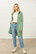 Lighthouse Ladies Long Beachcomber II Waterproof Breathable Jacket-SAGE - Borderland Muff