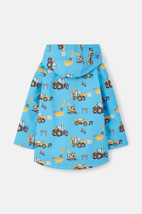 Lighthouse Boys Ethan JCB Digger Print Waterproof Jacket - Borderland Muff