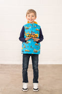 Lighthouse Boys Alex JCB Waterproof Digger Print Gilet - Borderland Muff