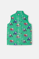 Lighthouse Boys Alex Waterproof Farm Print Gilet - Borderland Muff