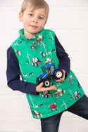 Lighthouse Boys Alex Waterproof Farm Print Gilet - Borderland Muff