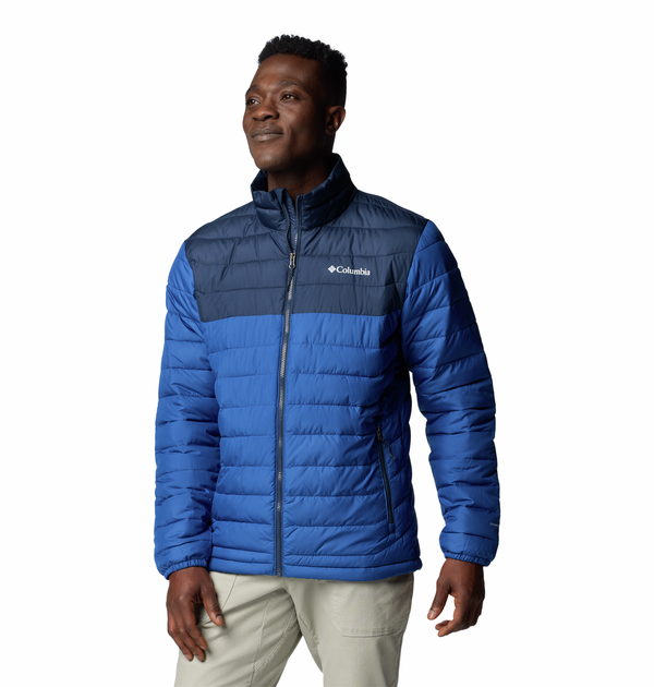 Columbia Mens Powder Lite II Jacket-BLUE - Borderland Muff