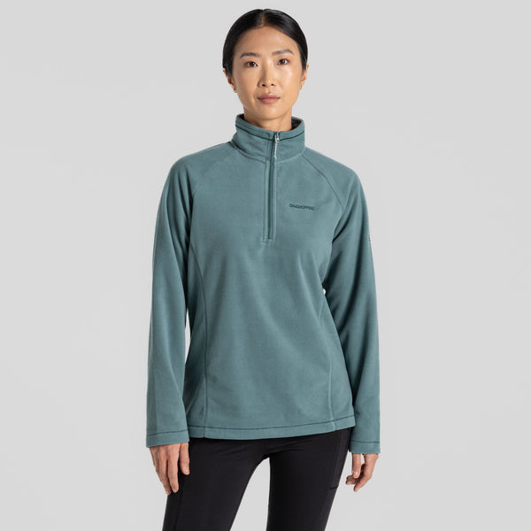 Craghoppers Ladies NT Miska VI Insulating Overhead Half Zip Fleece-ATLANTIC - Borderland Muff