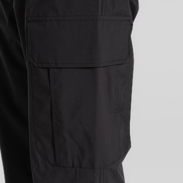 Craghoppers Mens Indus Waterproof Lightweight Cargo Trouser | Black - Borderland Muff