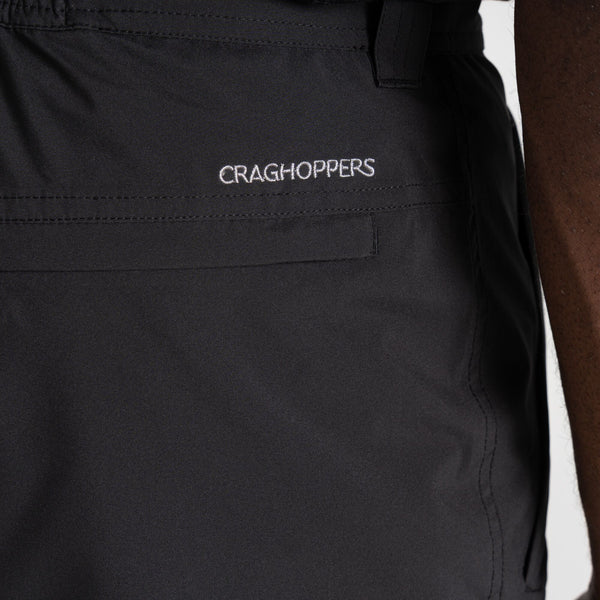 Craghoppers Mens Indus Waterproof Lightweight Cargo Trouser | Black - Borderland Muff
