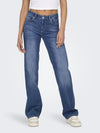 ONLY Blush Ladies Mid Waist Straight Fit Denim Jeans - Borderland Muff