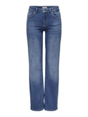 ONLY Blush Ladies Mid Waist Straight Fit Denim Jeans - Borderland Muff