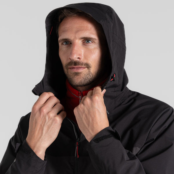 Craghoppers Mens Diggory Waterproof Breathable Windproof Walking Hiking Jacket - Borderland Muff
