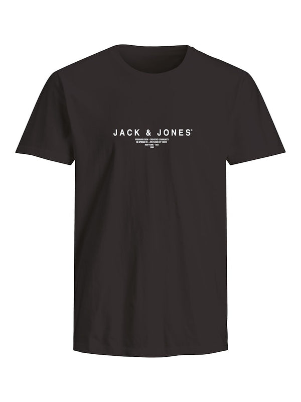 Jack & Jones Mens Blaharris Short Sleeve 100% Cotton Tee - Borderland Muff