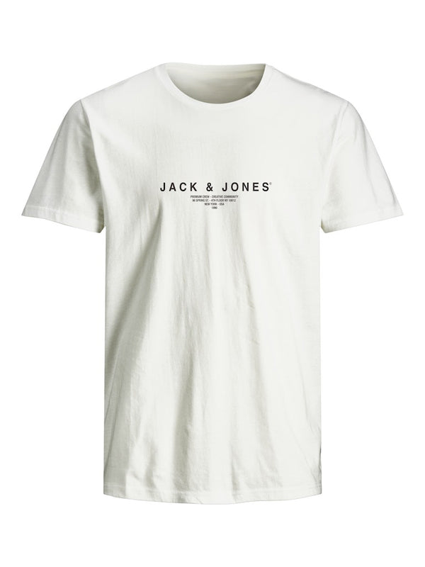 Jack & Jones Mens Blaharris Short Sleeve 100% Cotton Tee - Borderland Muff