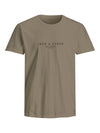 Jack & Jones Mens Blaharris Short Sleeve Plus Size Tee - Borderland Muff