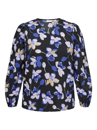 Only Carmakoma Ladies Plus Size Caraster Long Sleeve Top - Borderland Muff