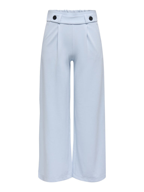 JDY Geggo Wide Leg Elasticated Waist Trousers 32" leg-LIGHT BLUE - Borderland Muff