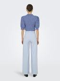 JDY Geggo Wide Leg Elasticated Waist Trousers 32" leg-LIGHT BLUE - Borderland Muff
