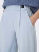 JDY Geggo Wide Leg Elasticated Waist Trousers 32" leg-LIGHT BLUE - Borderland Muff