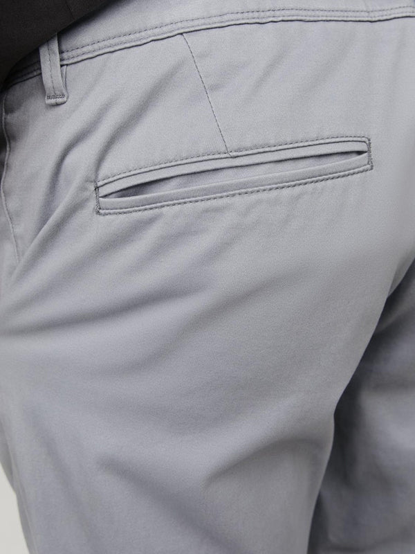 Jack & Jones Mens Marco Bowie Slim Fit Smart Casual Chino Trouser - Ultimate Grey - Borderland Muff