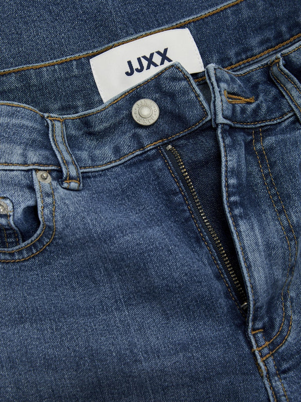 JJXX Ladies Lisbon High Waist Comfort Stretch Mom Jeans - Borderland Muff