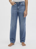JJXX Ladies Lisbon High Waist Comfort Stretch Mom Jeans - Borderland Muff