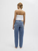 JJXX Ladies Lisbon High Waist Comfort Stretch Mom Jeans - Borderland Muff