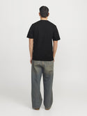 Jack & Jones Mens Regular Fit 100% Cotton Tarmac T-Shirt-BLACK - Borderland Muff