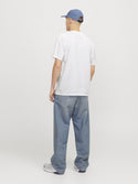 Jack & Jones Mens Regular Fit 100% Cotton Tarmac T-Shirt-BRIGHT WHITE - Borderland Muff