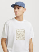 Jack & Jones Mens Regular Fit 100% Cotton Tarmac T-Shirt-BRIGHT WHITE - Borderland Muff