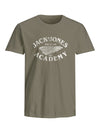 Jack & Jones Mens Regular Fit 100% Cotton Freddy T-Shirt - Borderland Muff