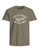 Jack & Jones Mens Regular Fit 100% Cotton Freddy T-Shirt - Borderland Muff