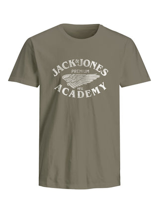 Jack & Jones Mens Regular Fit 100% Cotton Freddy T-Shirt - Borderland Muff